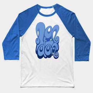 London lettering art - baby blue Baseball T-Shirt
